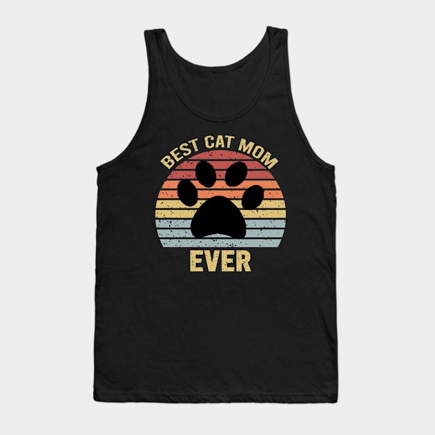 Best Cat Mom Ever Tank Top by DragonTees